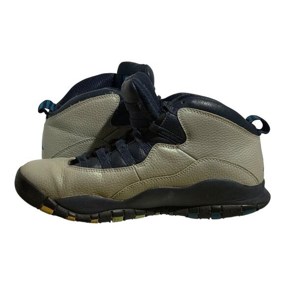 Nike Air Jordan 10 Retro Rio City Pack 2016 Rio GS Size /Women's 8.5 Gray Navy - Picture 5 of 8